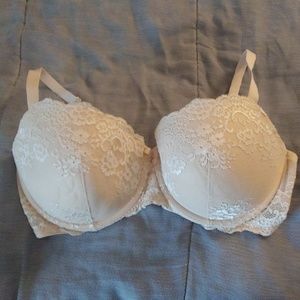 Beige (Cream) Lace Bra